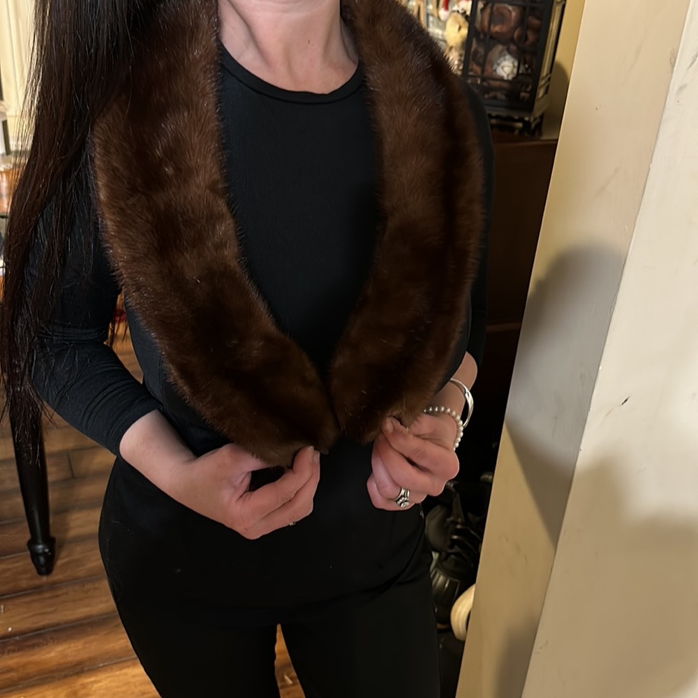 Vintage | Furs | Mink Collar | Brown | Gorgeous